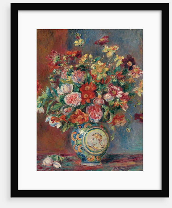 Vase with Flowers; Vase de fleurs, 1881 by Pierre Auguste Renoir