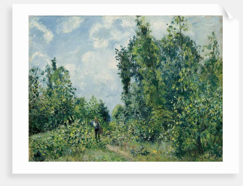 Edge of the Woods; Lisiere de bois, 1878 by Camille Pissarro