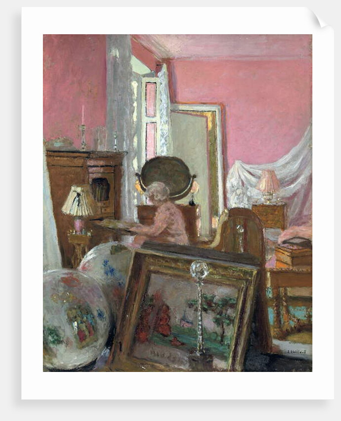 Madam Hessel in her Room at the Chateau des Clayes; Madame Hessel dans sa chambre au Chateau des Clayes, c.1930-1935 by Edouard Vuillard