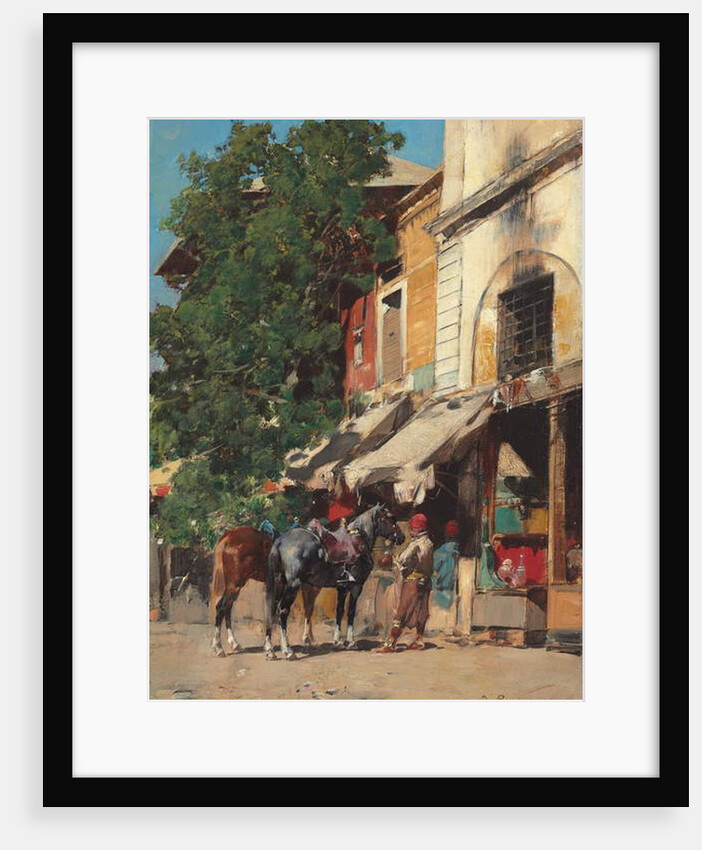 In the Marketplace, Istanbul, 1881 by Alberto Pasini