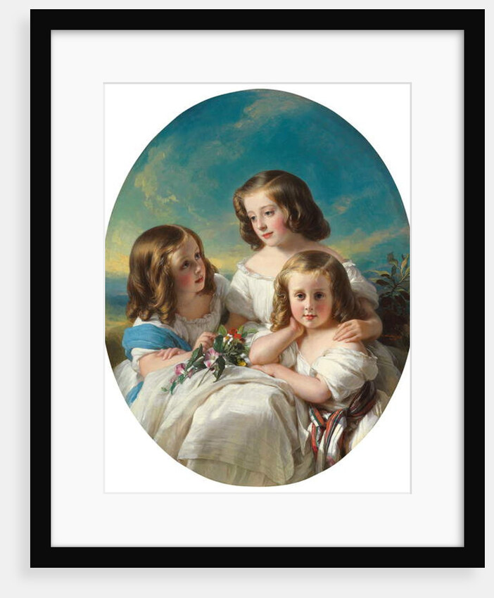 Three Young Girls from the Chateaubourg Family, 1850 by Hermann Winterhalter