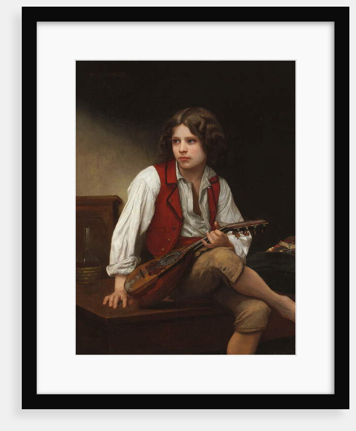Italian with a Mandolin, 1870 by William-Adolphe Bouguereau