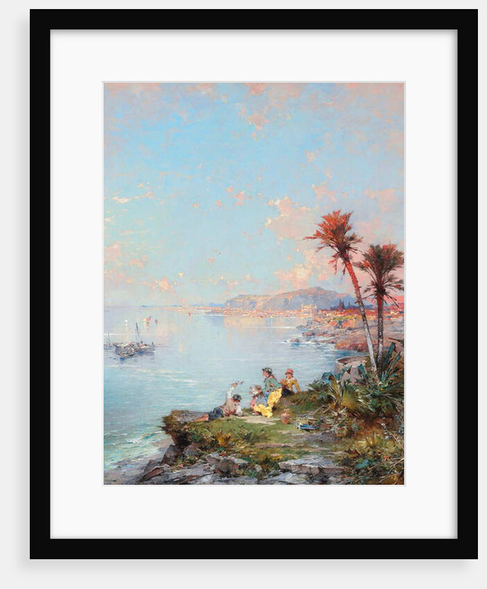 A View of Monaco by Franz Richard Unterberger