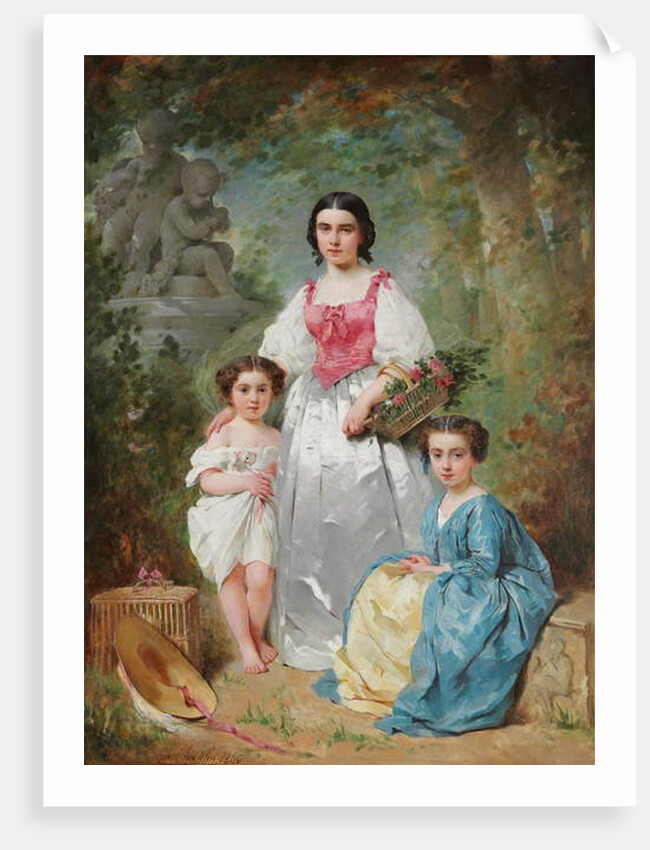 Portrait of the Gros Family, 1860 by Charles Joshua Chaplin