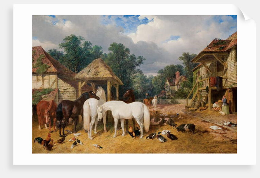 The Farmyard, 1860 by John Frederick Herring Snr