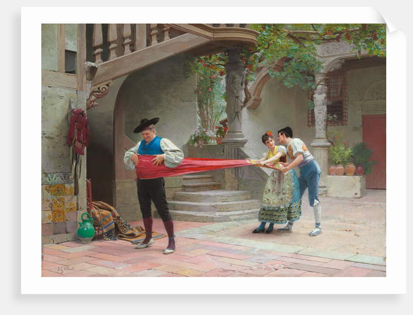 Grandpa's Sash by Jean or Jehan Georges Vibert