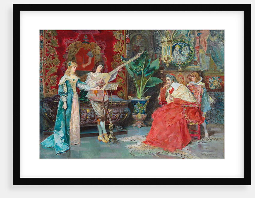 A Musical Interlude, 1881 by Luis Alvarez Catalá