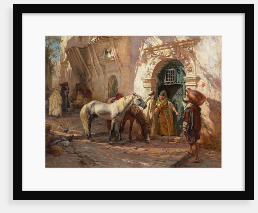 A Scene in Morocco by Frederick Arthur Bridgman