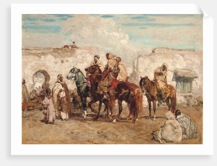 Intelligence: Arab Village Street; Le renseignement: rue du village Arabe, 1922 by Henri Emilien Rousseau