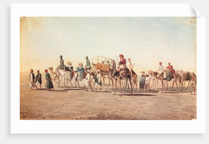 Our Caravan in the Desert by Jean Nicolas Henri de Chacaton