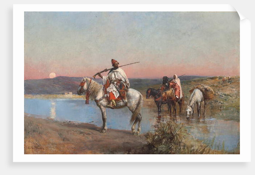 Fording a Stream by Edwin Lord Weeks