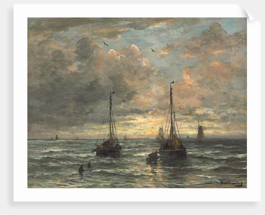 Return of the Fishing Fleet by Hendrik William Mesdag