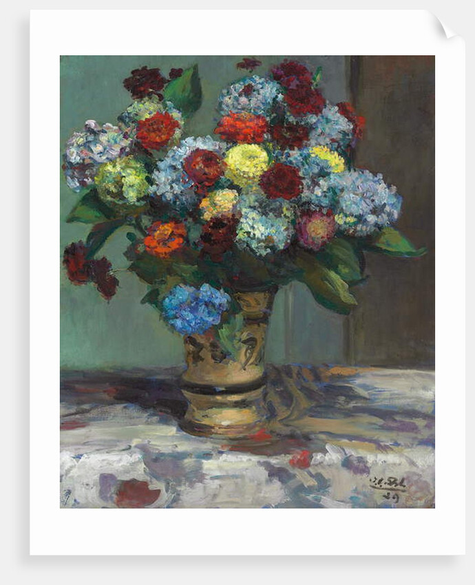 Bouquet of Hydrangeas, 1929 by Jacques-Emile Blanche