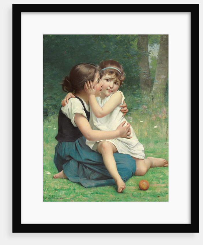 Sisterly Love, 1892 by François Alfred Delobbe