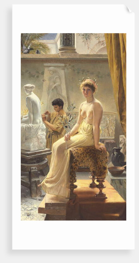 The Sculptor's Model by Angelo Courten