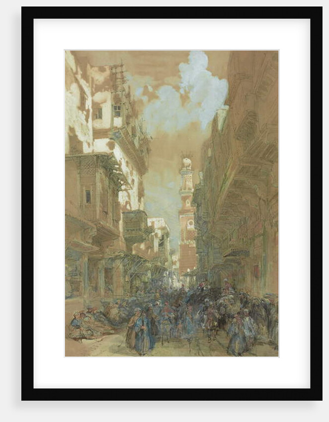 Mosque El Mooristan, Cairo, Egypt, 1838 by David Roberts