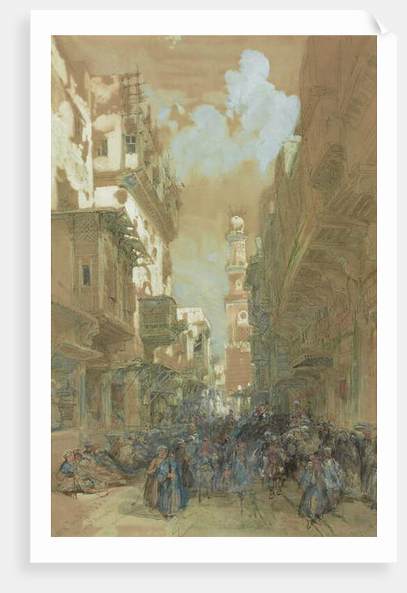 Mosque El Mooristan, Cairo, Egypt, 1838 by David Roberts