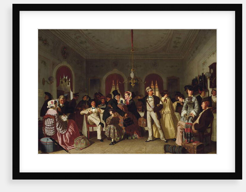 The First and Second-class Waiting Room, c.1860 by Carl-Hendrik d' Unker