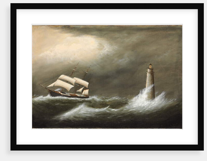Ships Passing Minot's Light by Clement Drew