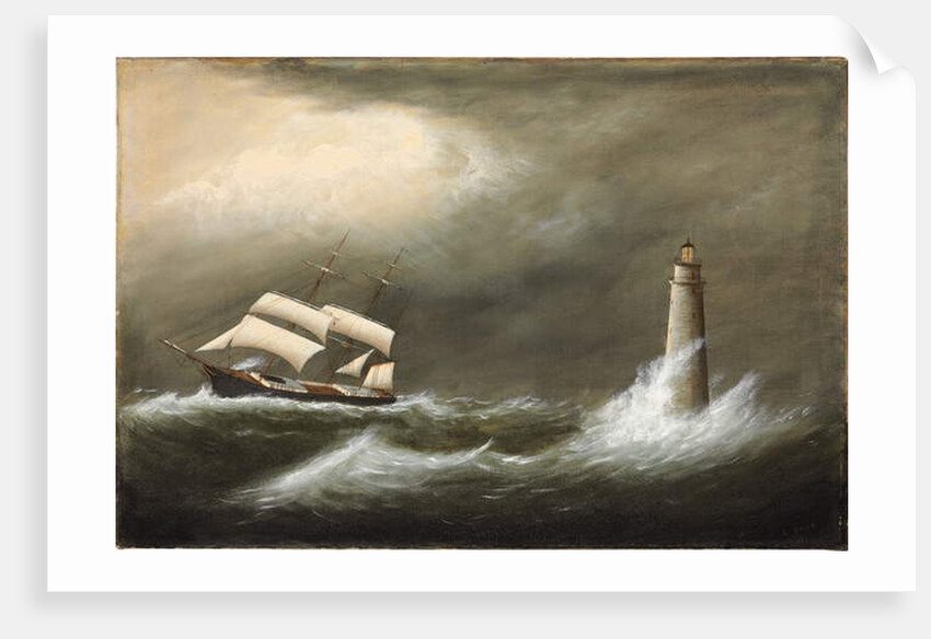 Ships Passing Minot's Light by Clement Drew
