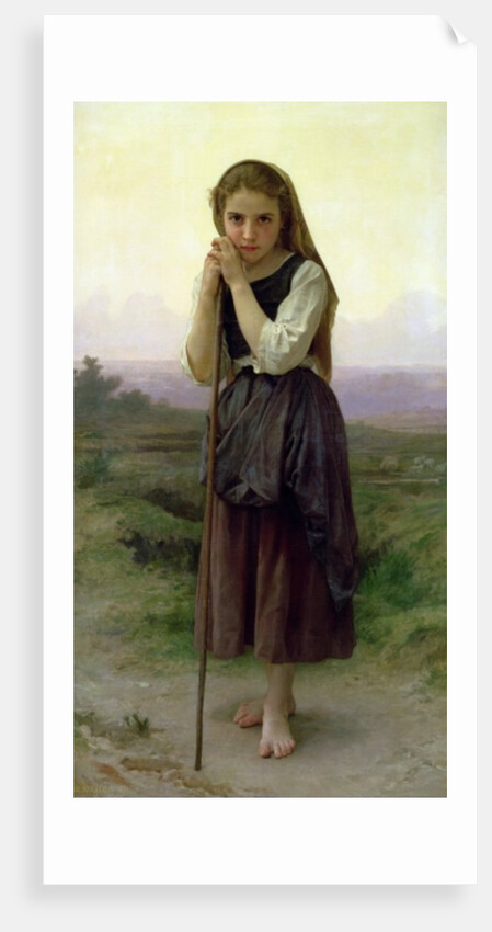 A Little Shepherdess, 1891 by William-Adolphe Bouguereau
