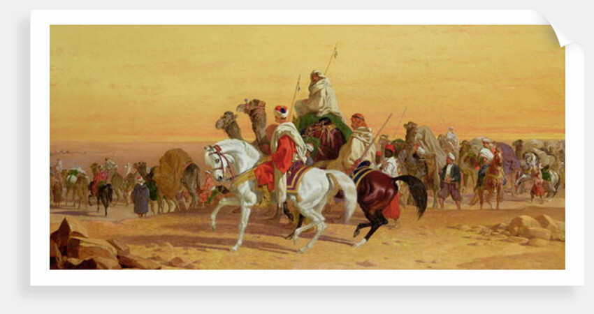 An Arab Caravan by John Frederick Herring Snr