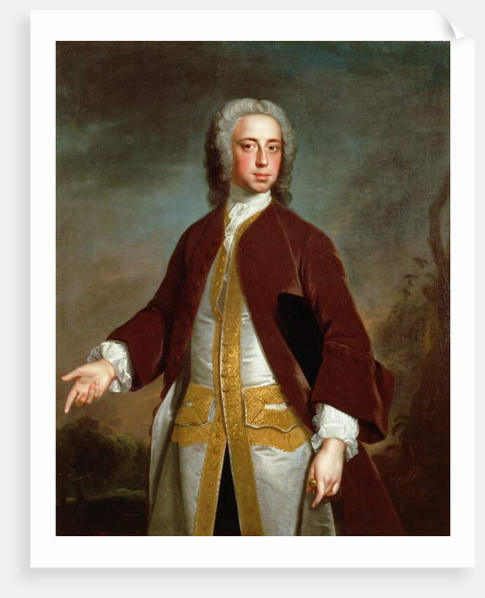 Portrait of Lord Sherard Manners, 6th son of the Duke of Rutland, before 1742 by Allan Ramsay