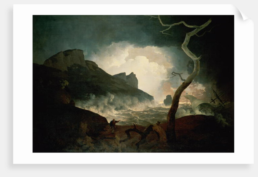 The Storm, Antigonus pursued by the Bear from 'The Winter's Tale', Act III, Scene 3, 1790 by Joseph Wright of Derby