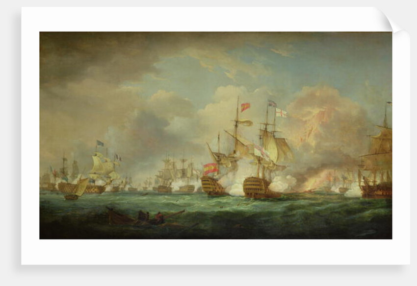 Battle of Trafalgar, 21st Oct. 1805 by Thomas Whitcombe