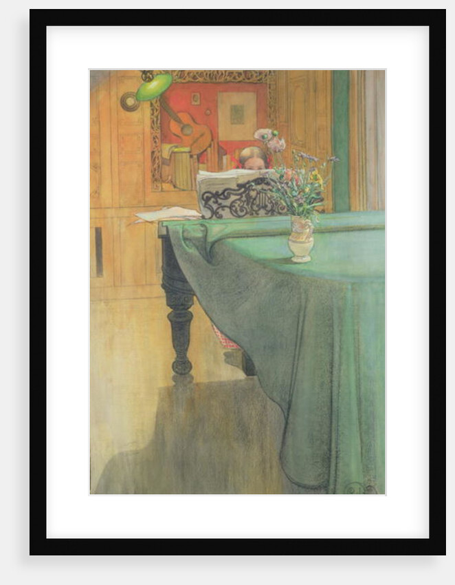 Brita at the Piano, 1908 by Carl Larsson