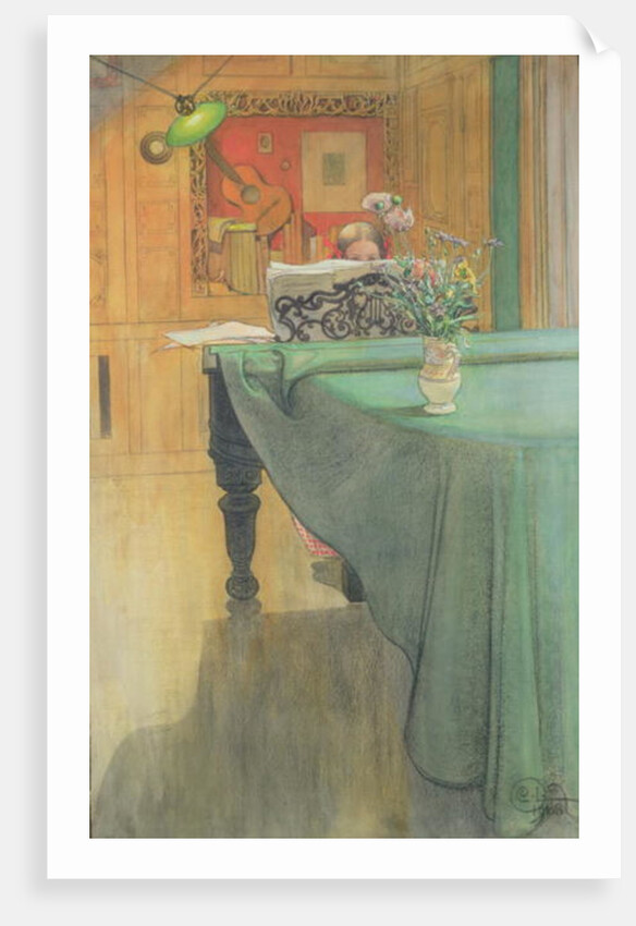 Brita at the Piano, 1908 by Carl Larsson