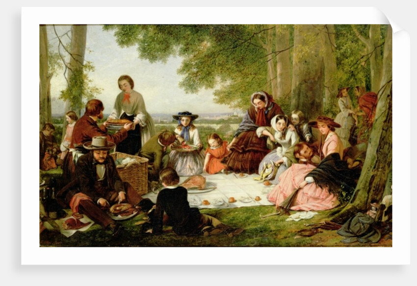 A Picnic, 1857 by Henry Nelson O'Neil