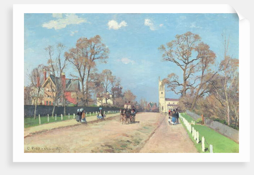 The Road to Sydenham, 1871 by Camille Pissarro