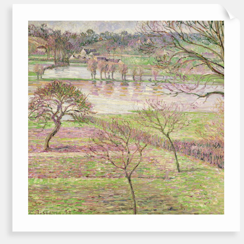 The Flood at Eragny, 1893 by Camille Pissarro