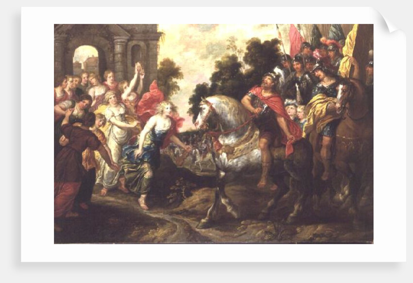 Jephthah: Greeted by his Daughter at Mizpath by Erasmus II Quellinus