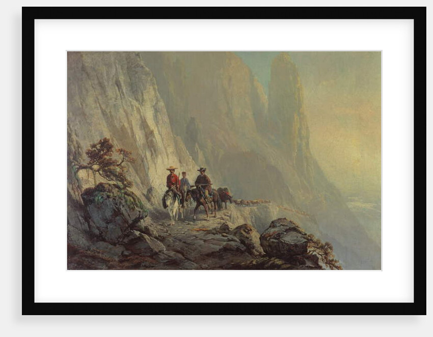 Along the Mountain Edge, 1870 by Otto Sommer