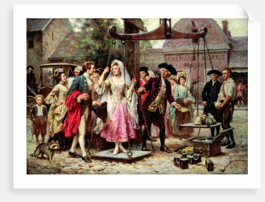 Her Weight in Gold by Jean Leon Gerome Ferris