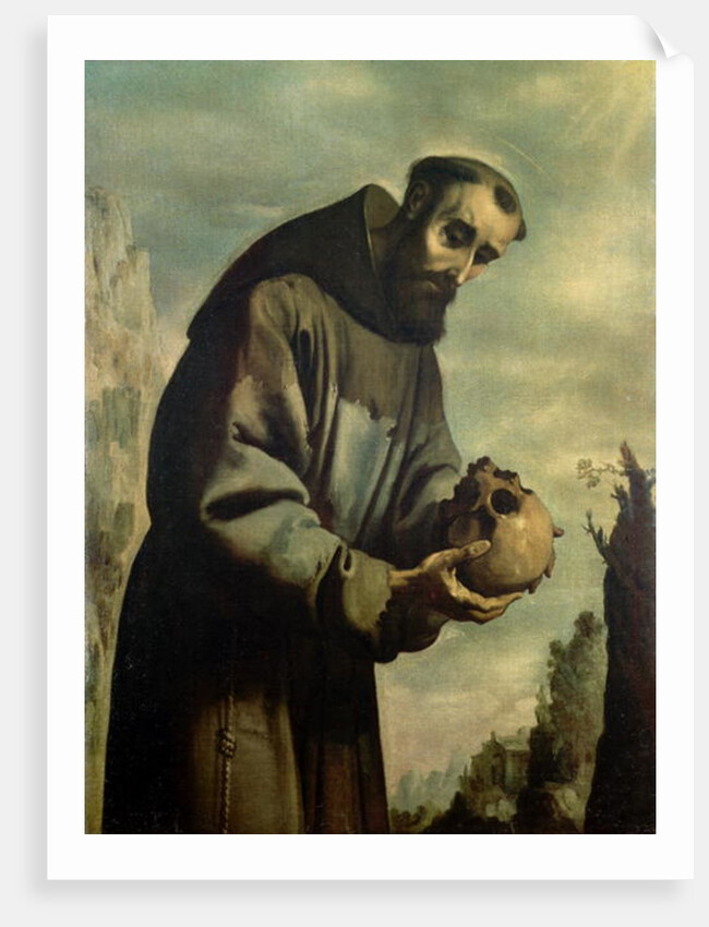 St. Francis in Meditation by Francisco de Zurbaran