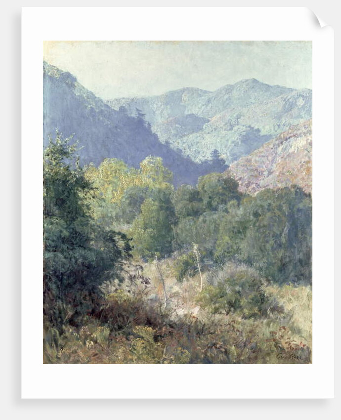 View of the San Gabriel Mountains by Guy Rose