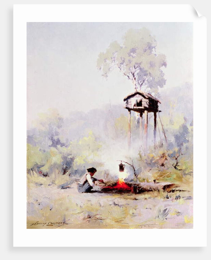 Campfire by Sidney Laurence