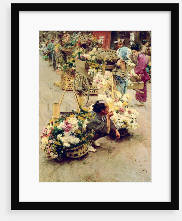The Flower Market, Tokyo, 1892 by Robert Frederick Blum