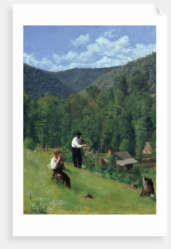 The Farmer and His Son at Harvesting, 1879 by Thomas Pollock Anschutz