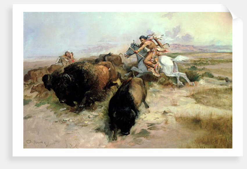 Buffalo Hunt, 1897 by Charles Marion Russell