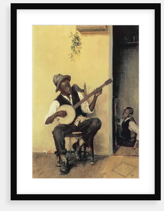 The Banjo Player, 1881 by Leon Delachaux
