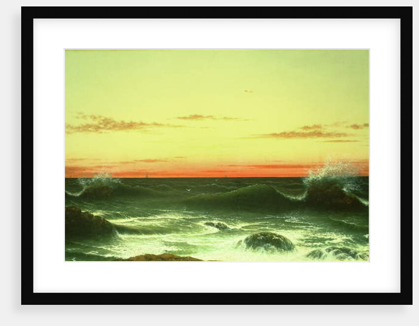 Seascape: Sunset, 1861 by Martin Johnson Heade