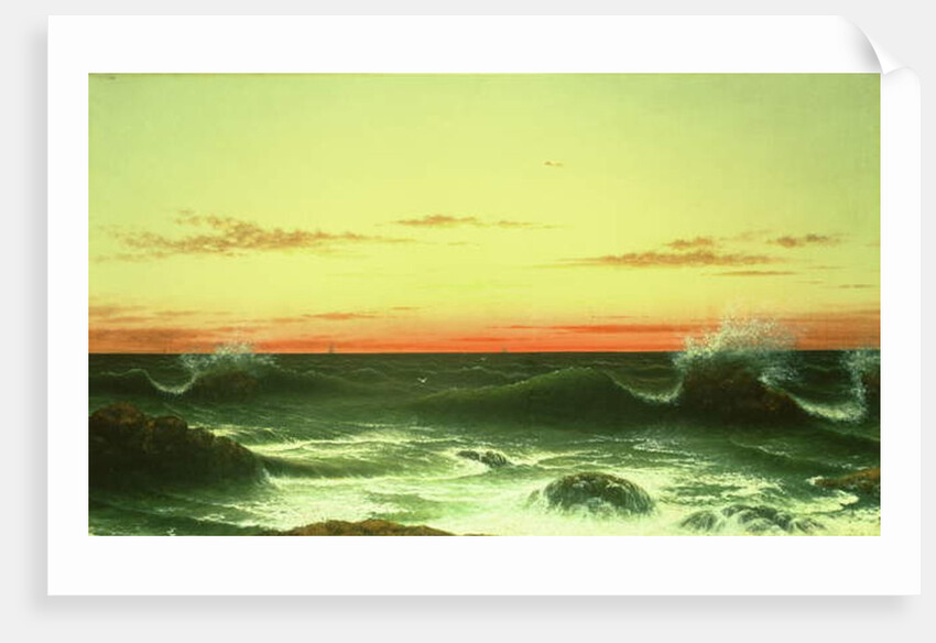 Seascape: Sunset, 1861 by Martin Johnson Heade