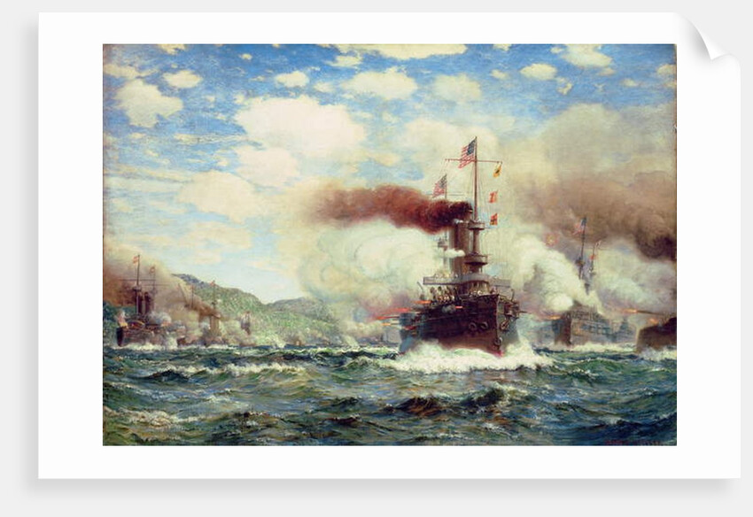 Naval Battle Explosion by James Gale Tyler