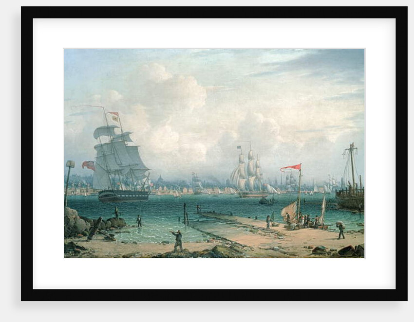 View of Liverpool, from Cheshire by Robert Salmon