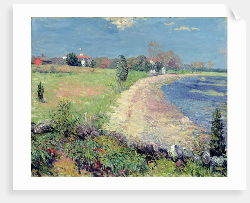 Curving Beach, New England by William James Glackens