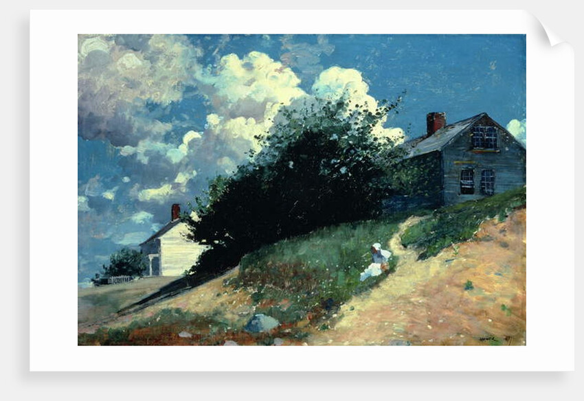 Houses on a Hill, 1879 by Winslow Homer